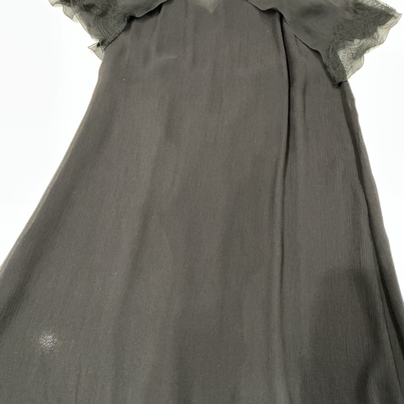 Givenchy black Ruffle Lace Robe - Picture 5 of 8